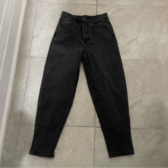 Macy's Pants - High Waist dark gray mom Jeans And Now This